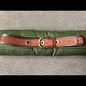 Fossil Brown a Leather Belt Sz M